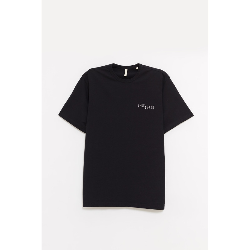 SUNFLOWER BLACK LOGO T SHIRT